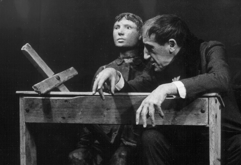 Тадеуш Кантор, режиссер спектакля "Мертвый класс", Краков, 20 января 1988, фото Влодзимеж Василюк